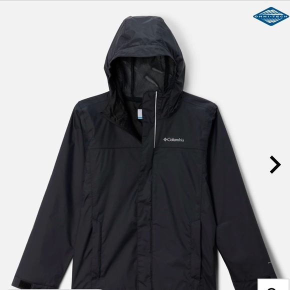 New boys Columbia Boys' Watertight™ Jacket rain jacket size Youth XS retail $75